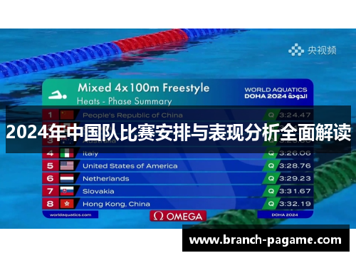 2024年中国队比赛安排与表现分析全面解读